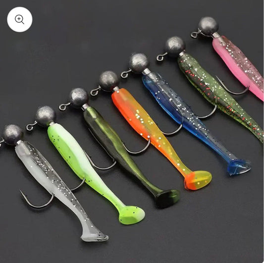 Test Produit : Le Lot de 10 Leurres Souples Multi-Coloris et Multi-Tailles – Un incontournable pour votre boîte de pêche !