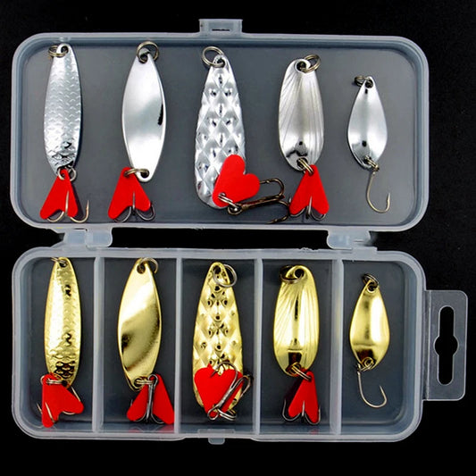 Lot de 10 cuillères en métal pour carnassier