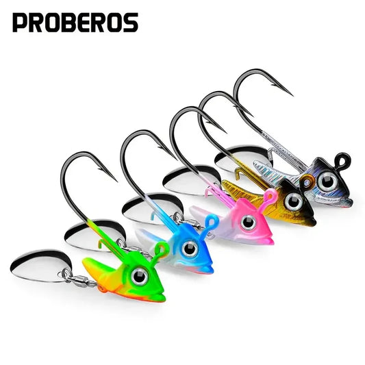 Lot de 5 Têtes Plombées High‑Performance – Jig Head Crank (7 g à 15 g)
