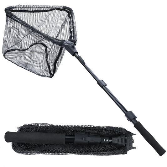 Épuisette de Pêche Pliante Télescopique – 65 à 112 cm